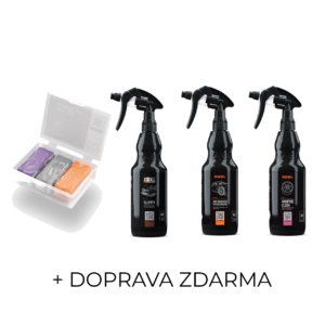 Sada pre úplnú dekontamináciu laku (Odstraňovač hrdze a asfaltu + 3x clay a lubrikant)