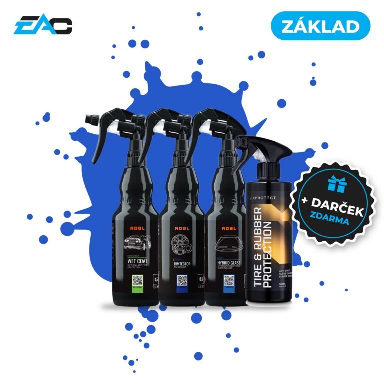 Sada Príprava na zimu Základ + darček zdarma – Wet Coat, Rimtector, Hybrid Glass, Tire & Rubber Protection